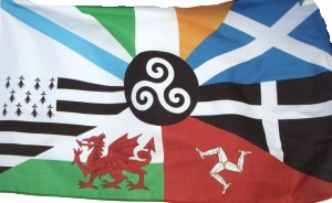 Alternative Celtic flag with Galician flag included