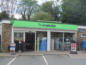 Co-op Stores, Falmouth Road, Redruth as it is today - built over the site of Great Granny's cottage