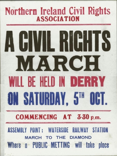 5th October civil rights march poster
