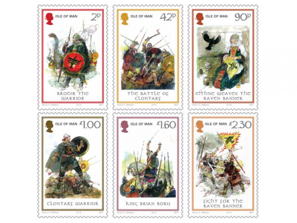 Isle of Man Stamps - The Battle of Clontarf