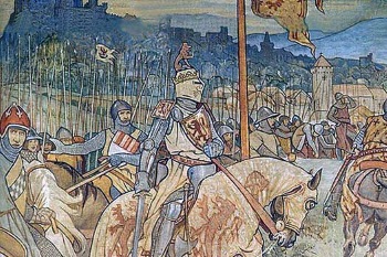 Artist depiction of Battle of Bannockburn