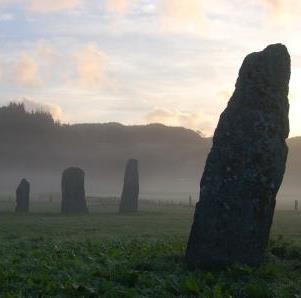 Ballymeanoch Standing Stones. Image from Kilmartin Museum website.