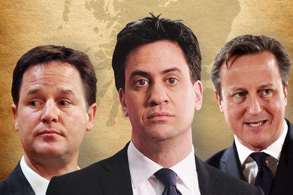 Clegg, Miliband and Cameron