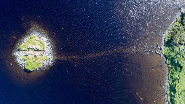 Crannog in Western Isles. Image by Fraser Sturt.