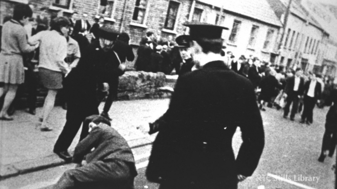 Derry Civil Rights march. Image RTE