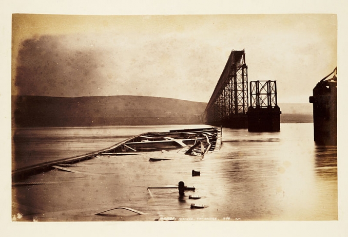 Fallen girders of First Tay Bridge
