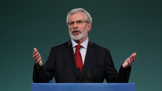 Gerry Adams picture from RTÉ