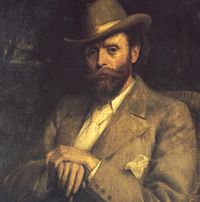 Hall Caine portrait by R.E Morrison