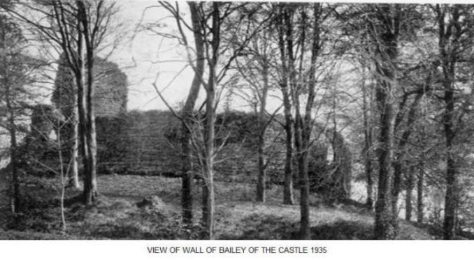  View of the wall of bailey of the castle 1935
