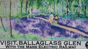 Sign Manx Electric Railways Ballaglass Glen