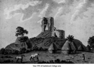 View of Castleknock Castle ruins 1791