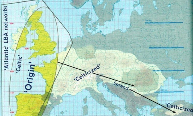 Map of Celtic from the West