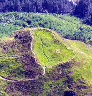 Dùn Deardai Celtic Hill Fort in Scotland