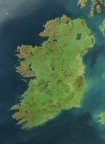 Ireland from space, courtesy of NASA