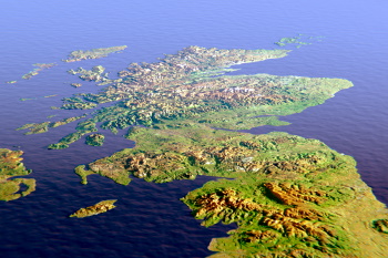 Scotland Aerial Map