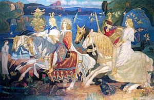 Riders of the Sidhe (1911) Tuatha de Dannan by John Duncan (1866 -1945)