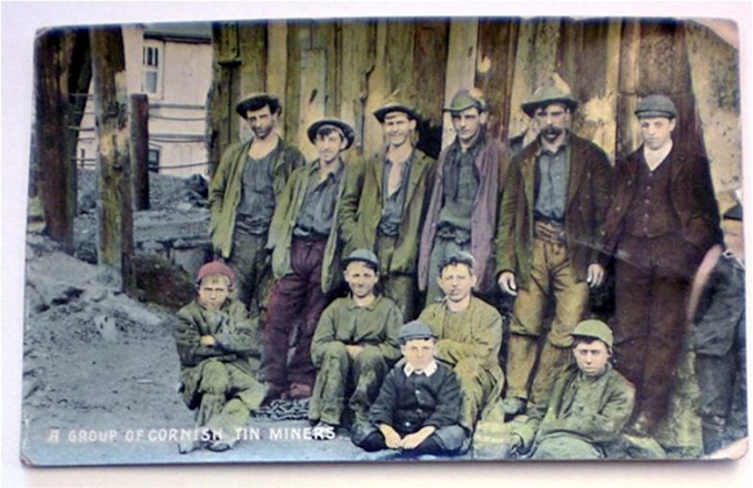 Photo A: Cornish miners great great grandfather