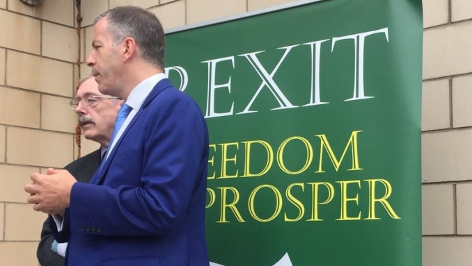 'Irexit' gathering in Dublin. Picture from RTE