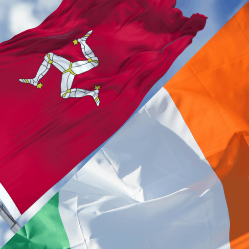 Irish and Manx Flags