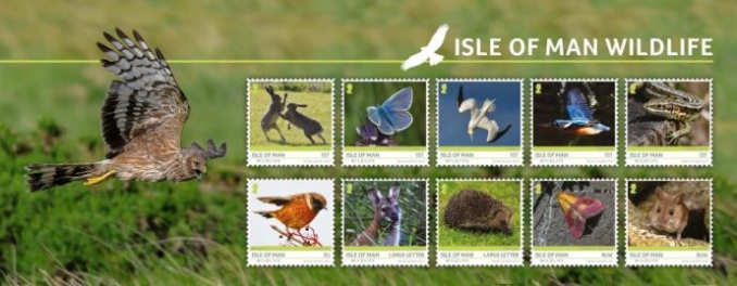 Isle of Man Wildlife stamps. Image. IOMPO