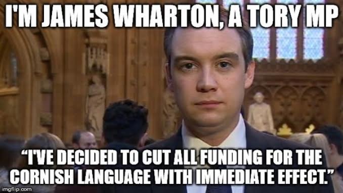 James Wharton language cuts