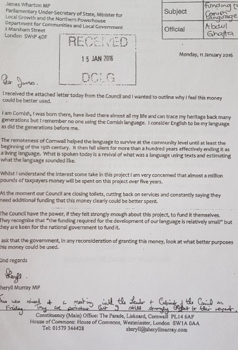 Letter Murray Wharton