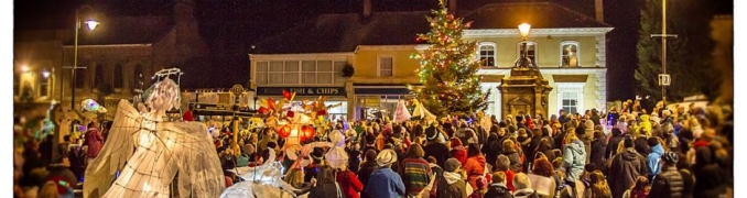 Liskeard Lights Up. Image from Liskeard Council website