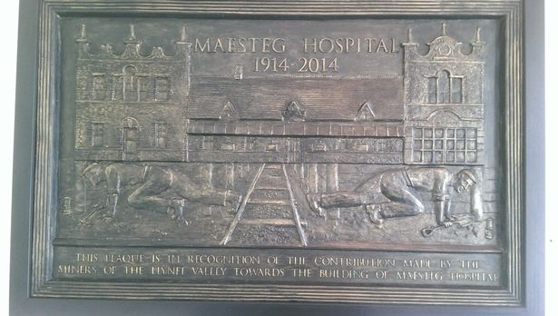 Maesteg Hospital plaque