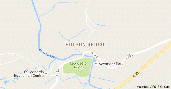 Map showing Polson Bridge