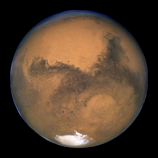 Mars image from Hubble telescope