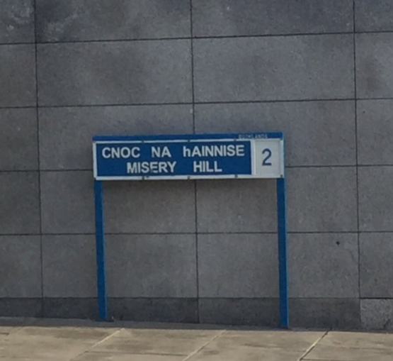 Misery Hill street sign
