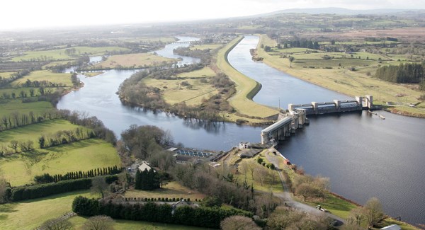 Looking south towards the village of O'Brien's Bridge.