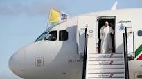 Pope Francis visits Ireland. Picture from RTE