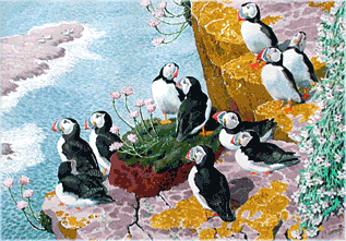 Puffins by Charles Tunnicliffe