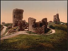 Ruins of Aberystwyth Castle in the 1890s