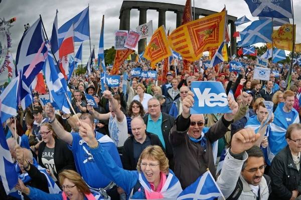 Scottish pro-independence march