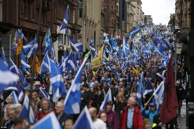 Scottish pro-independence march