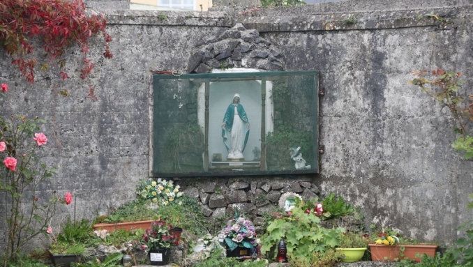 Site where human remains were discovered in Tuam. Image from RTE