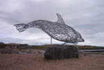 Stonehaven sculpture of dolphin. Picture by Stephen Friend fishing arts website