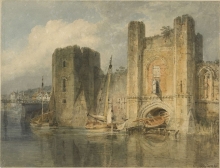 Newport Castle by J.M.W. Turner circa 1796