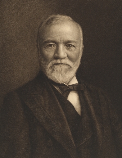 Andrew Carnegie image courtesy of National Portrait Gallery, Smithsonian Institution