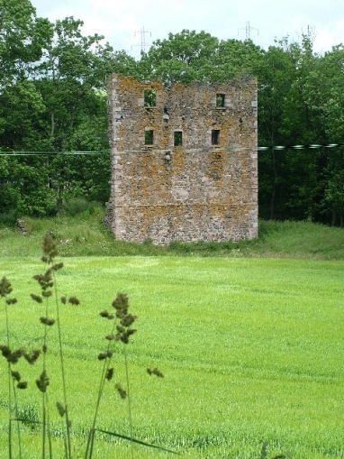 Ballaquain Castle © Copyright Greg Stringham and licensed for reuse under Creative Commons Licence