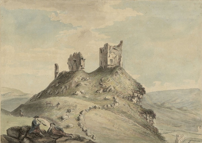 Dolwyddelan Castle image from A tour in Wales by Thomas Pennant (1726-1798) courtesy of National Library of Wales.