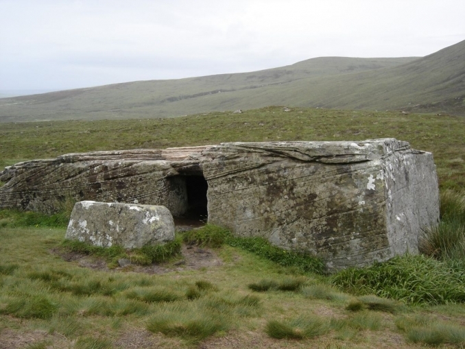 Dwarfie Stane, Island of Hoy, Orkney image © Copyright Grovel at English Wikipedia licensed for reuse under Creative Commons Licence.