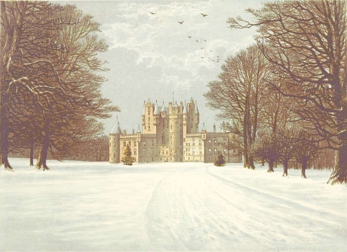 Glamis Castle in Scotland from Morris's Country Seats (1880)
