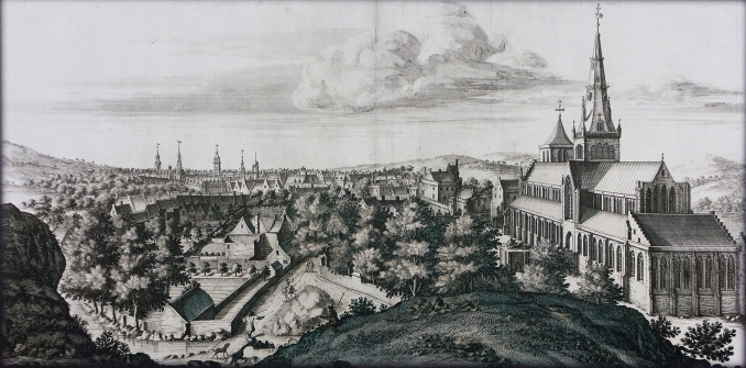 Engraving of Glasgow Cathedral from Theatrum Scotiae (1693) by John Slezer.