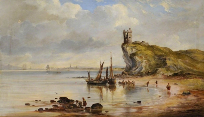 Greenan Castle and Ayr Bay William Muir (1828–1910) image courtesy of South Ayrshire Council.