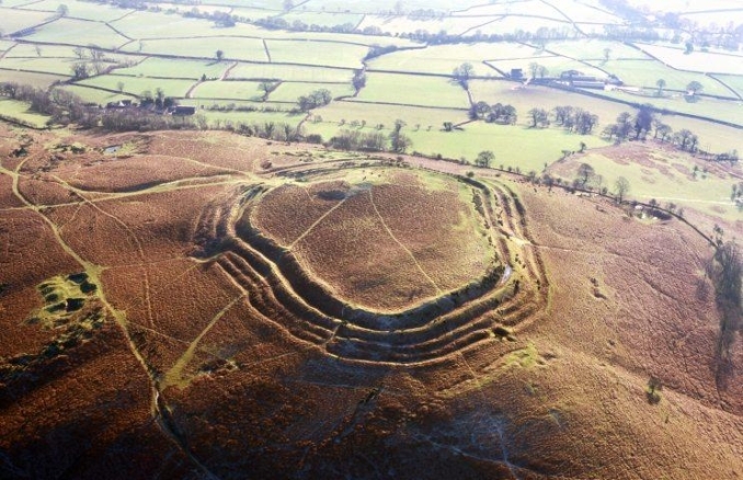 Iron Age Hillfort Pen-y-Crug RCAHMW