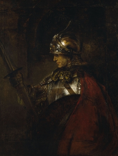 Man in Armour by Rembrandt (1655) Kelvingrove Art Gallery and Museum collection.