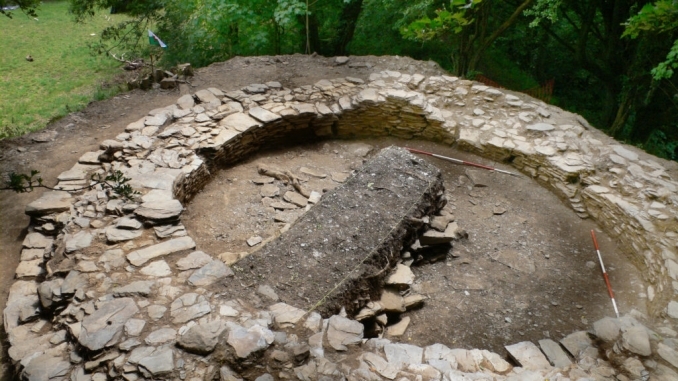 Nevern Castle remains of round tower image courtesy of Nevern Castle